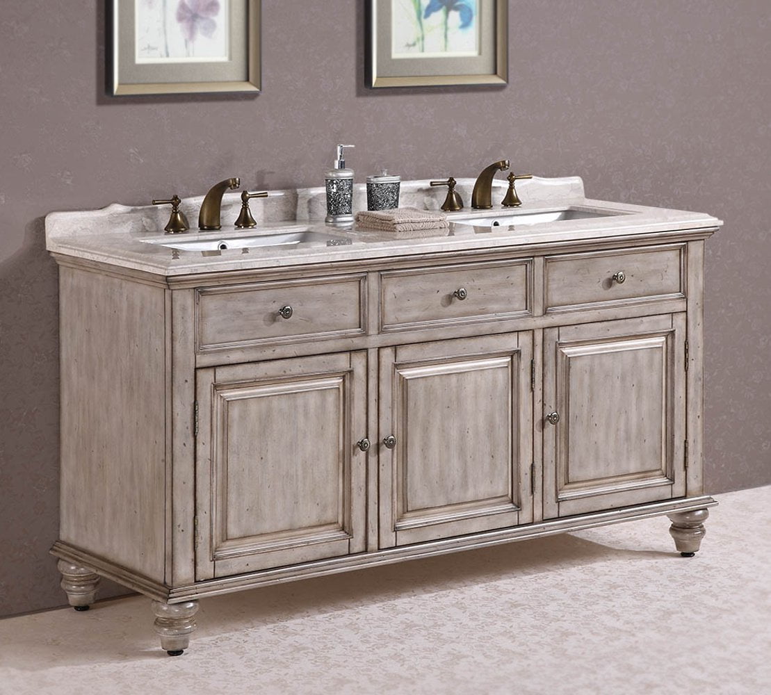 Legion Furniture WH3167 Solid Wood Sink Vanity With Marble Top And