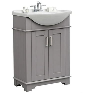 Legion Furniture WLF6042-G 24 in. - Gray Sink Vanity - NO FAUCET INCLUDED