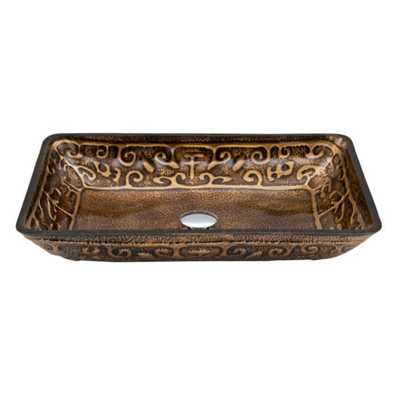 Glass Sink Bowl, Copper