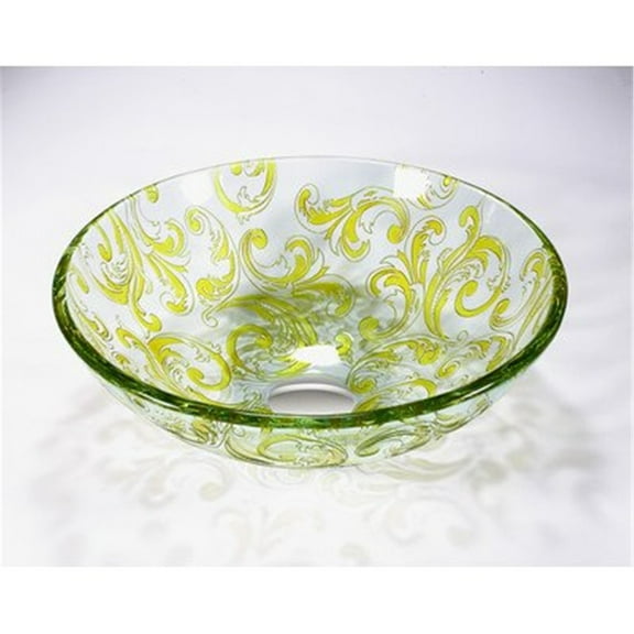 Legion Furniture ZA-258 Temper Glass Vessel Sink - 16.5 x 16.5 x 5.7 in.