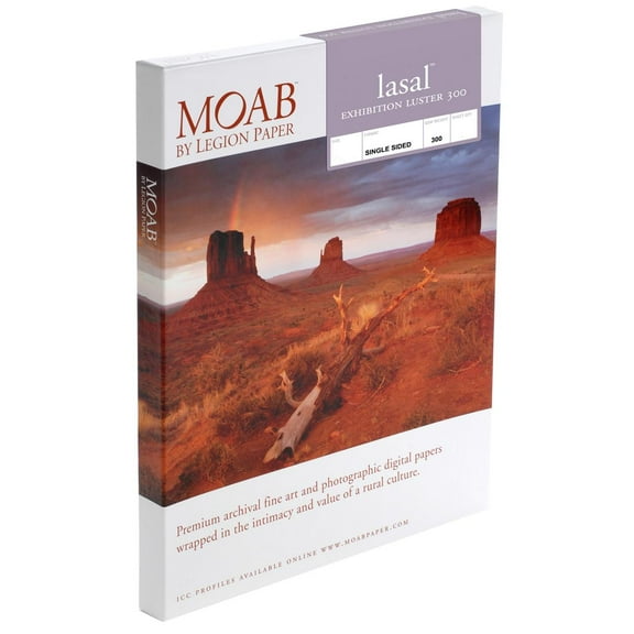 Legion Moab Lasal Photo Paper - 5" x 7", Lustre, Pkg of 50 sheets