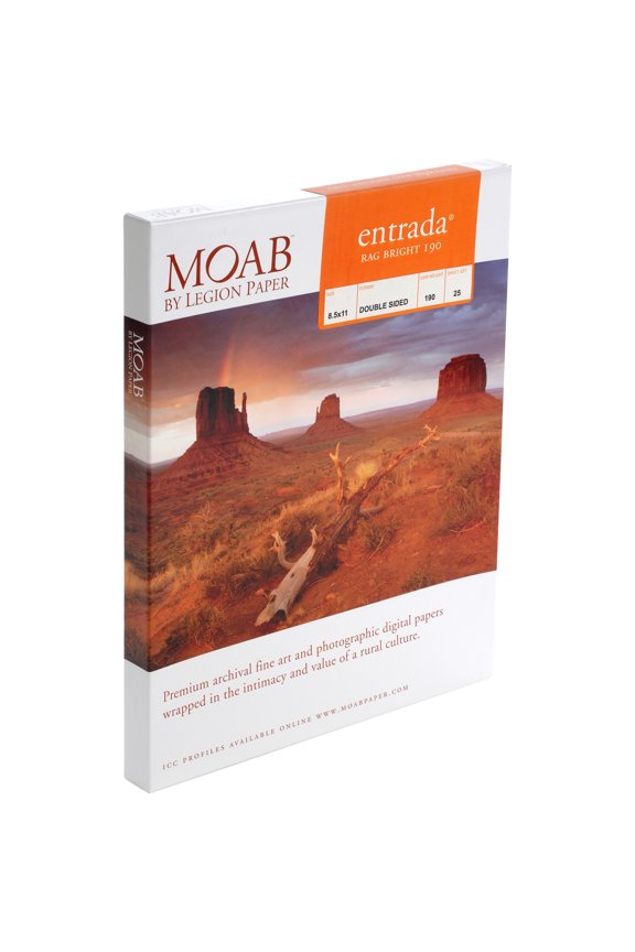 Legion Paper Entrada Inkjet Fine Art Paper, Bright White