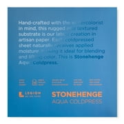 Legion Paper Stonehenge Aqua Watercolor Block, Cold-Press, 10in x 10in