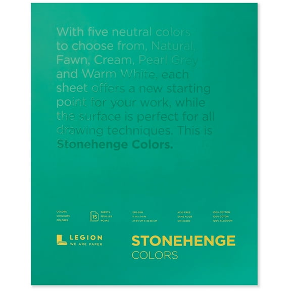 Legion Paper Stonehenge Multi Pad, 15 Sheets, 11in x 14in