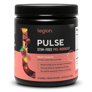 Pulse Natural Pre-Workout Supplement Caffeine-Free naturally sweetened and flavored