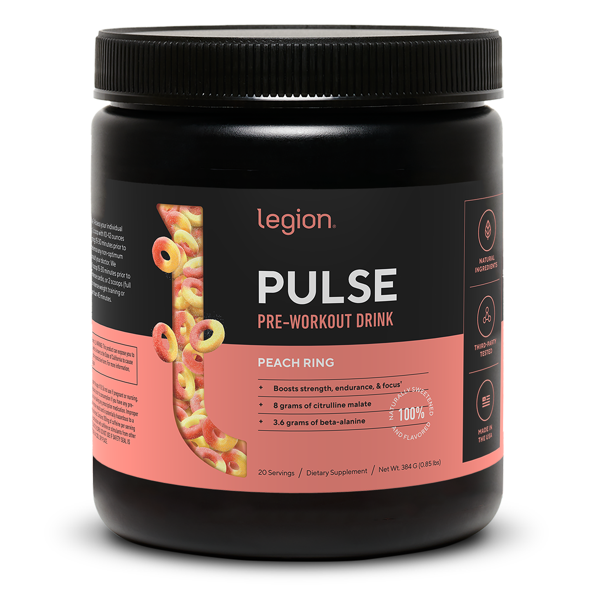 Legion Pulse Pre Workout Supplement Best All Natural Pre Workout