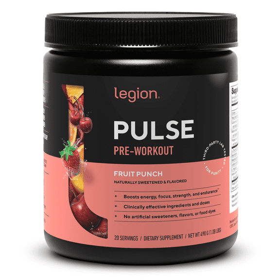 Pulse Pre-Workout Supplement Naturally Sweetened And Flavored