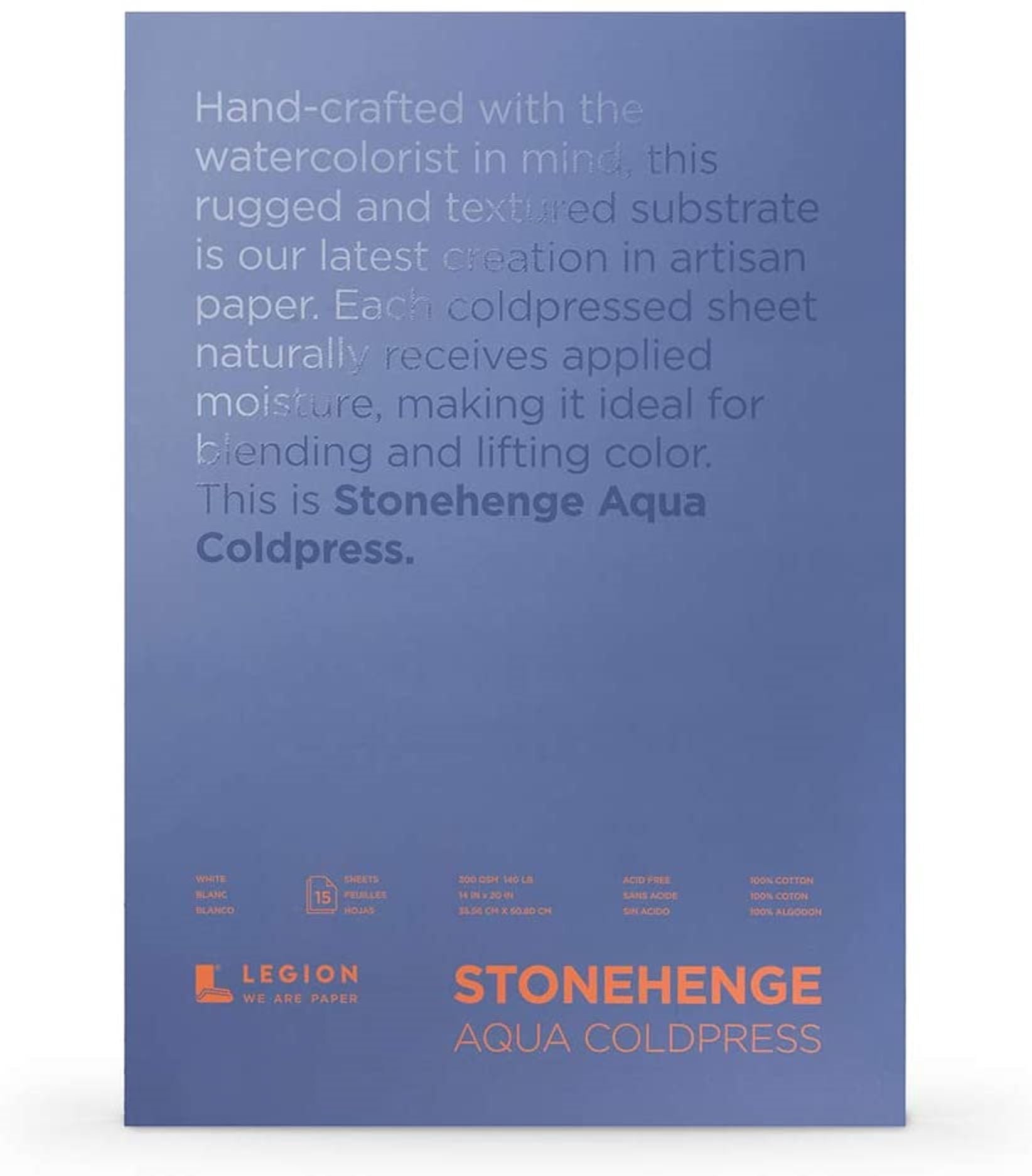 Stonehenge Aqua Block 14x20 140# CP