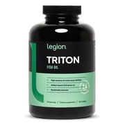 Legion Athletics Triton Fish Oil, 2400 mg EPA & DHA , High Potency Omega-3, 120 Softgels