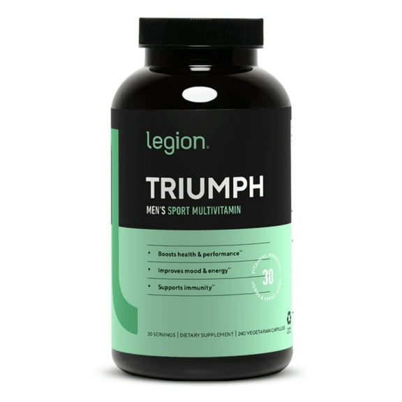 Legion Triumph Daily Sport Multivitamin Supplement for Men, 30 Servings