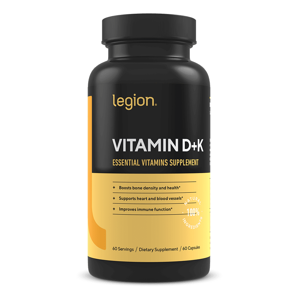 Legion Vitamin D+K Essential Vitamins Supplement