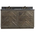thumbnail image 1 of Legion Furniture 60" Contemporary Fir Wood Sink Vanity - Brown Finish, 1 of 14