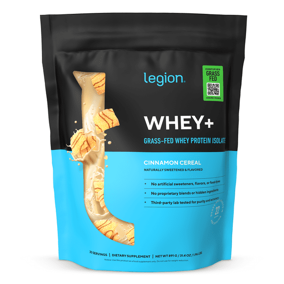 Whey+ Protein Isolate Powder naturally sweetened and flavored