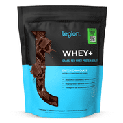 Legion Athletics Whey+ Whey Protein Isolate Powder, Dutch Chocolate, 22g Protein, 30 Servings, Naturally Sweetened, No Added Sugar
