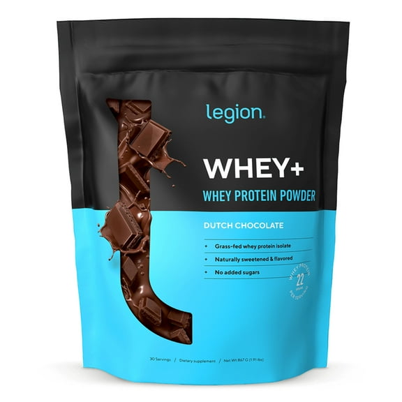 Whey+ Protein Isolate Powder naturally sweetened and flavored