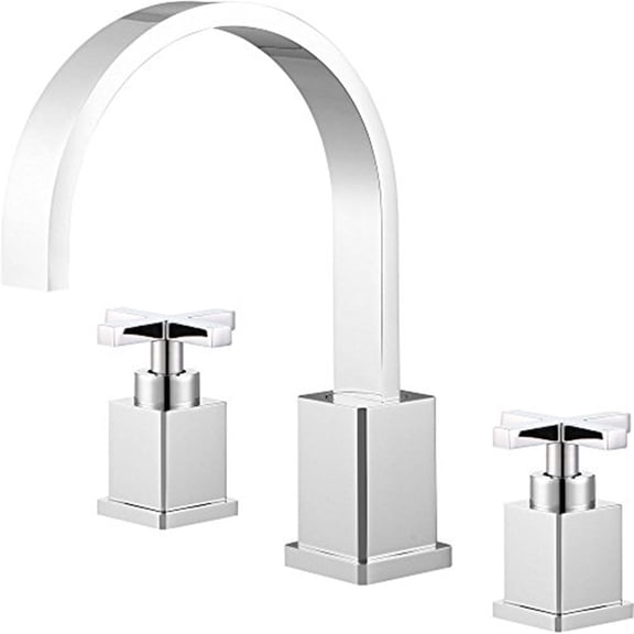 UPC FAUCET WITH DRAIN-CHROME-Color:Chrome,Material:Brass