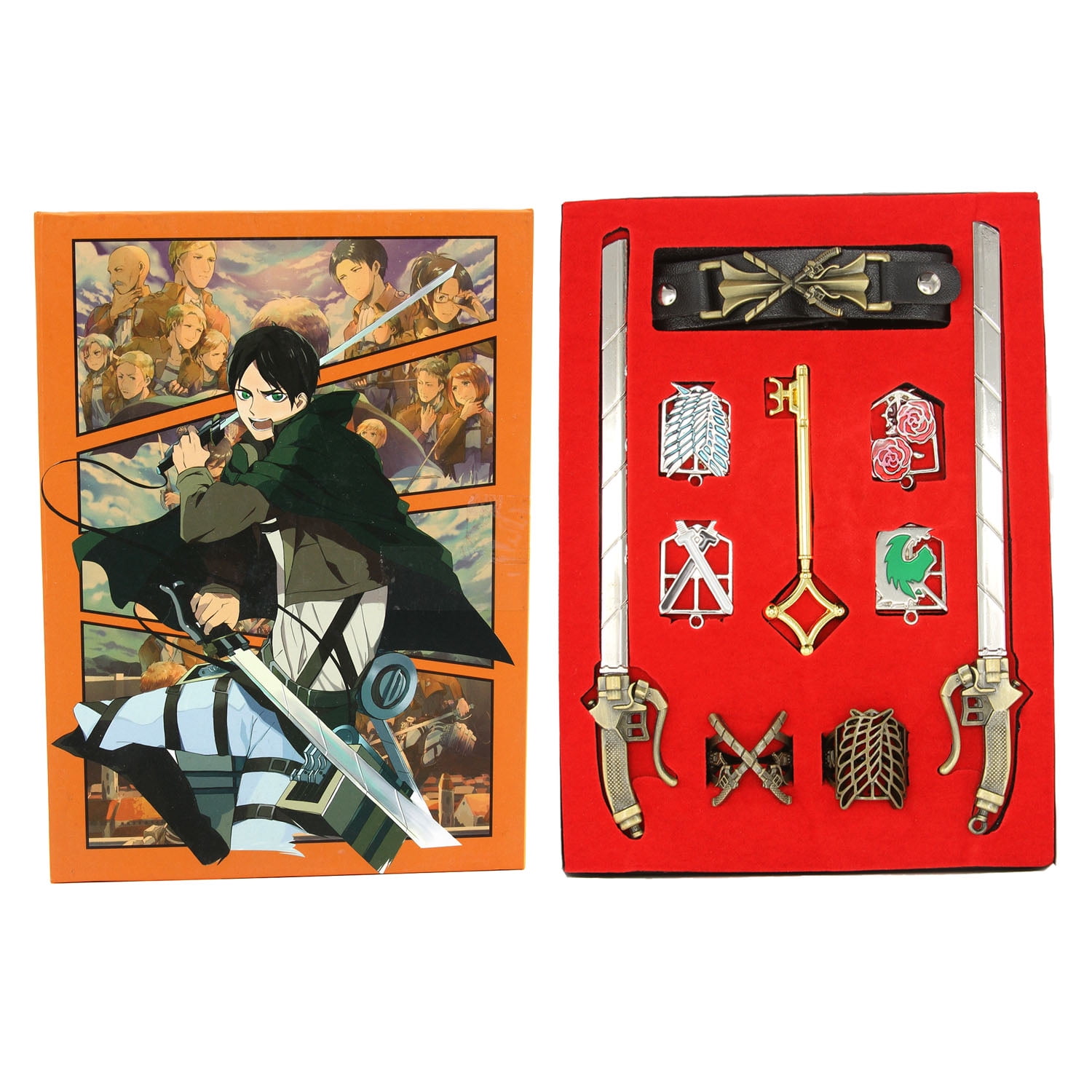Legions and ODM Rings Bracelet - Attack on Titan Necklace & Keychain 10 pc. Pendant
