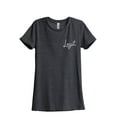 thumbnail image 1 of Legit Cursive Women's Fashion Relaxed T-Shirt Tee Charcoal Grey X-Large, 1 of 3
