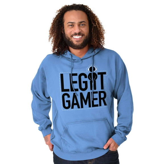 Legit Gamer Video Games Nerdy Geeky Men's Big & Tall Graphic Hoodie Brisco Brands 3X