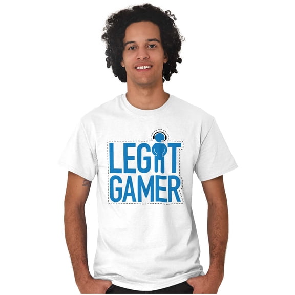 Legit Gamer Video Games Nerdy Geeky Men's Graphic T Shirt Tees Brisco Brands M