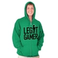 thumbnail image 1 of Legit Gamer Video Games Nerdy Geeky Zip Hoodie Sweatshirt Men Brisco Brands 4X, 1 of 6