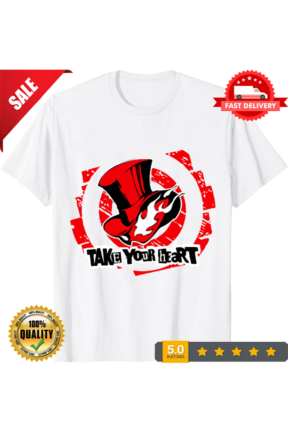 Legit Persona 5 Take Your Heart Persona Hat Logo New T-Shirt #21103, ULTRA LIMITED-TH75398