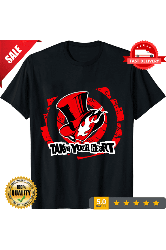 Legit Persona 5 Take Your Heart Persona Hat Logo New T-Shirt #21103, ULTRA LIMITED-TH75398