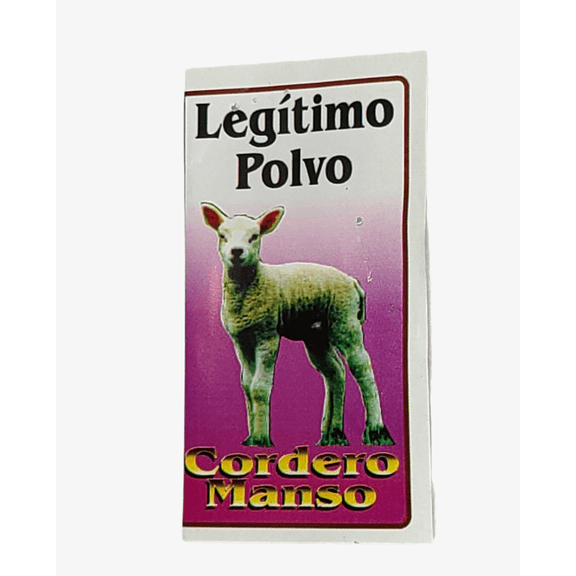 Legitimo Polvo Cordero Manso Genuine Meek Lamb Powder 1/2 OZ Pkt