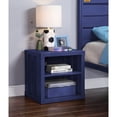 thumbnail image 1 of Legless Blue Nightstand | Sturdy Metal Build and USB Charging Function | Stable and Compact for Any Room, 1 of 3
