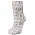 thumbnail image 1 of Legmogue Women's Cozy Blend Sherpa-Style Lined Crew Slipper Sock - Womens - Female, 9-11, Black Multi, 1 of 2