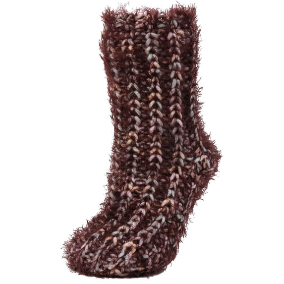 Legmogue Cozy Blend Sherpa Lined Crew Slipper Socks - Womens - Female