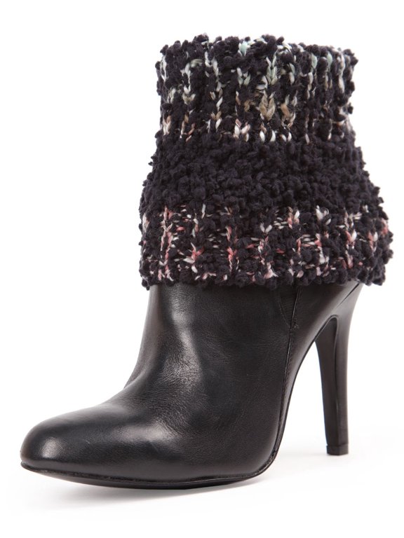 Women's Bullait Thick Stretch Knit Marled Boot Topper - Womens - Female, One Size, Black