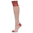 thumbnail image 1 of Legmogue Women's Fuzzy Mixed Threads Cotton Blend Knee High Sock - Womens - Female, One Size, Rust Multi, 1 of 6