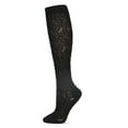 thumbnail image 1 of Legmogue Women's Net Flow Textured Open Knit Knee High Sock - Womens - Female, One Size, Dark Gray Heather, 1 of 4