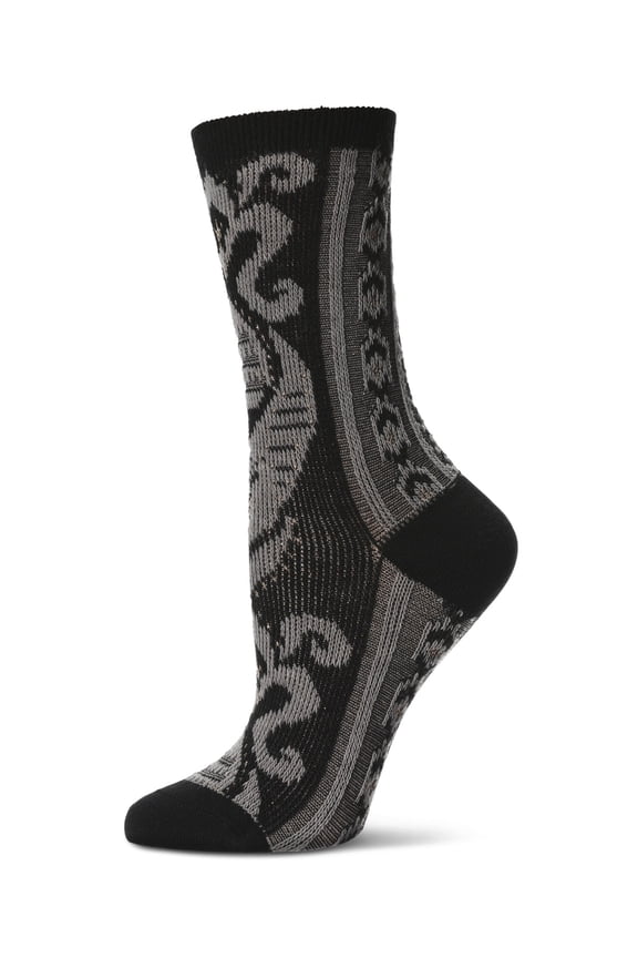 Women's S-Swirl Super Comfi Soft-Fit Crew Sock - Womens - Female, One Size, Black