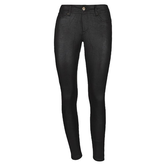 Legmogue Women's Screziata Dappled Leatherlook Ankle Length Leggings - Womens - Female (Small/Medium, Black)