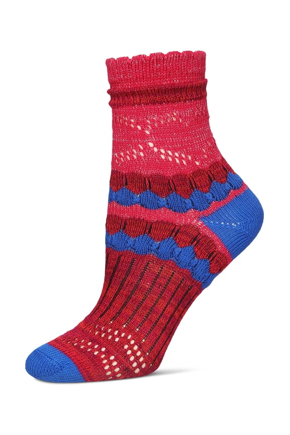 Women's Super Chain Stunning Soft-Fit Cotton-Rich Crew Sock - Womens - Female, One Size, Blue