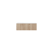Legno 42" Weathered Grey Bathroom Vanity with Matte White VIVA Stone Solid Surface Countertop