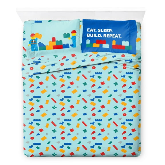 LEGO® Kids Full 4-Piece Multicolor Bed Sheet Set