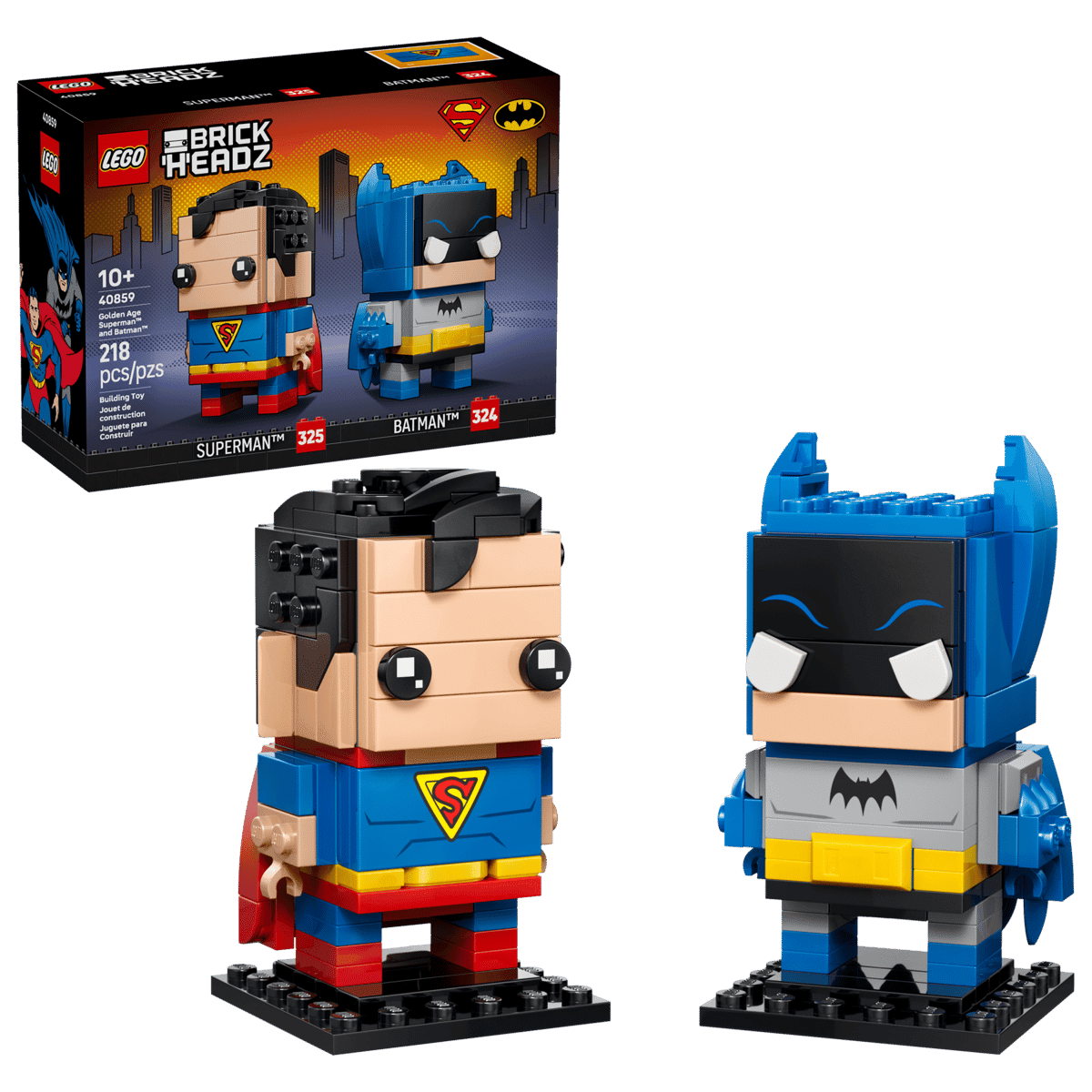 Lego 40859 Brickheadz Golden Age Superman and Batman Figures