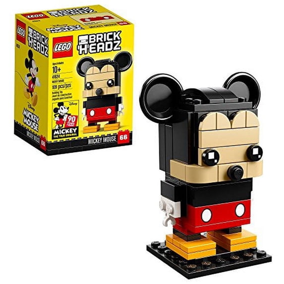 Lego 6225330 Brickheadz Mickey Mouse 41624 Building Kit (109 Piece), Multicolor
