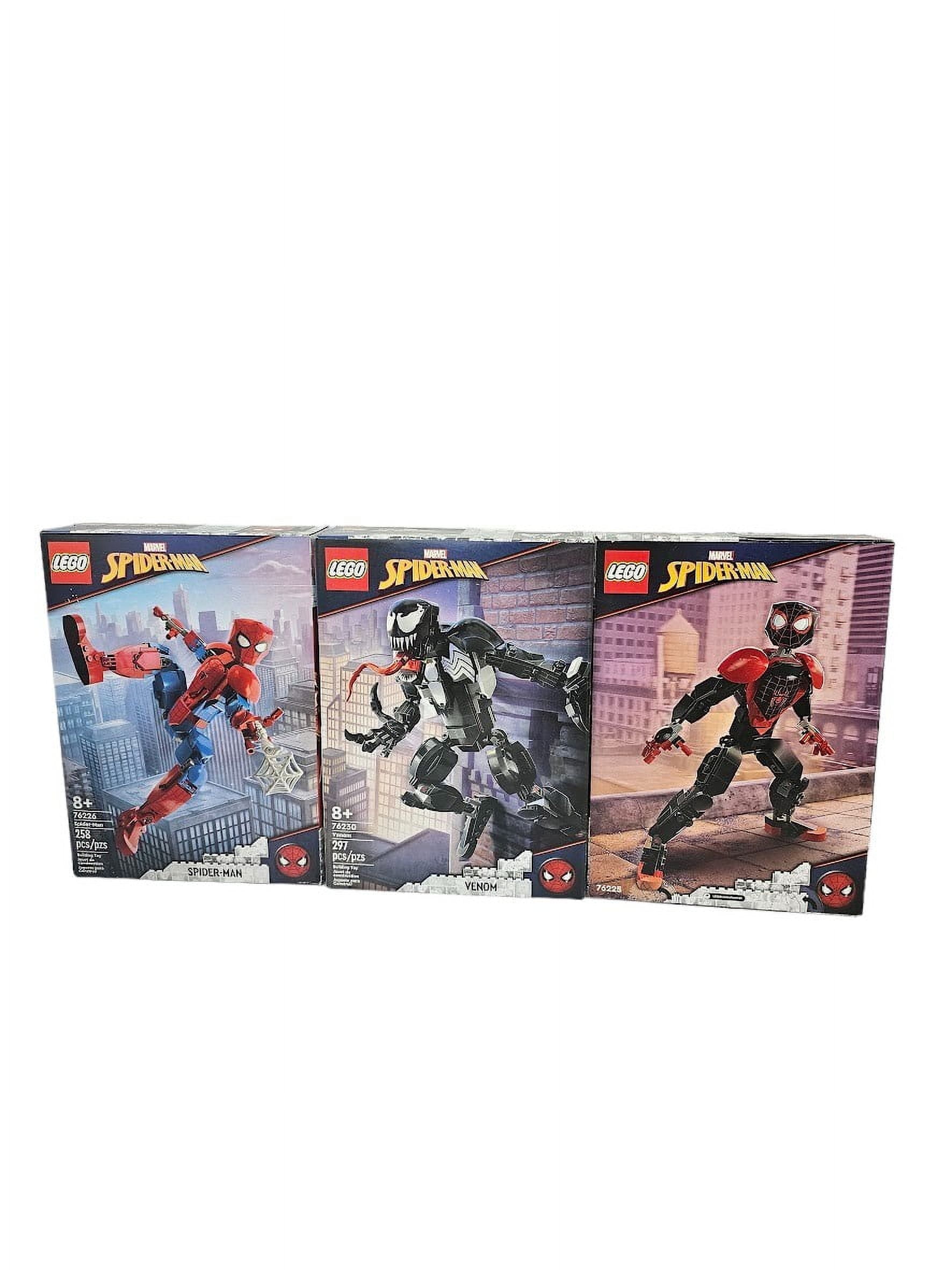 Lego 76226 76225 and 76230 Spdierman Miles Morales and Venom Set