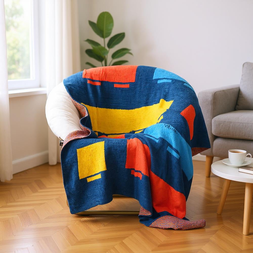 LEGO, Kids Throw Blanket, Soft Feather Knit, Brick Lineup, "50 x 60"