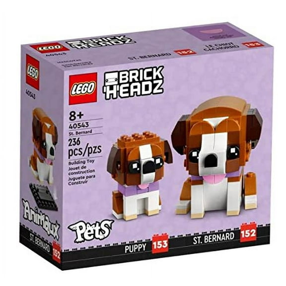 Lego BrickHeadz Pets Dogs, Cats, Fish, Birds or Hamsters (Choose Pet) (St. Bernard 40543)