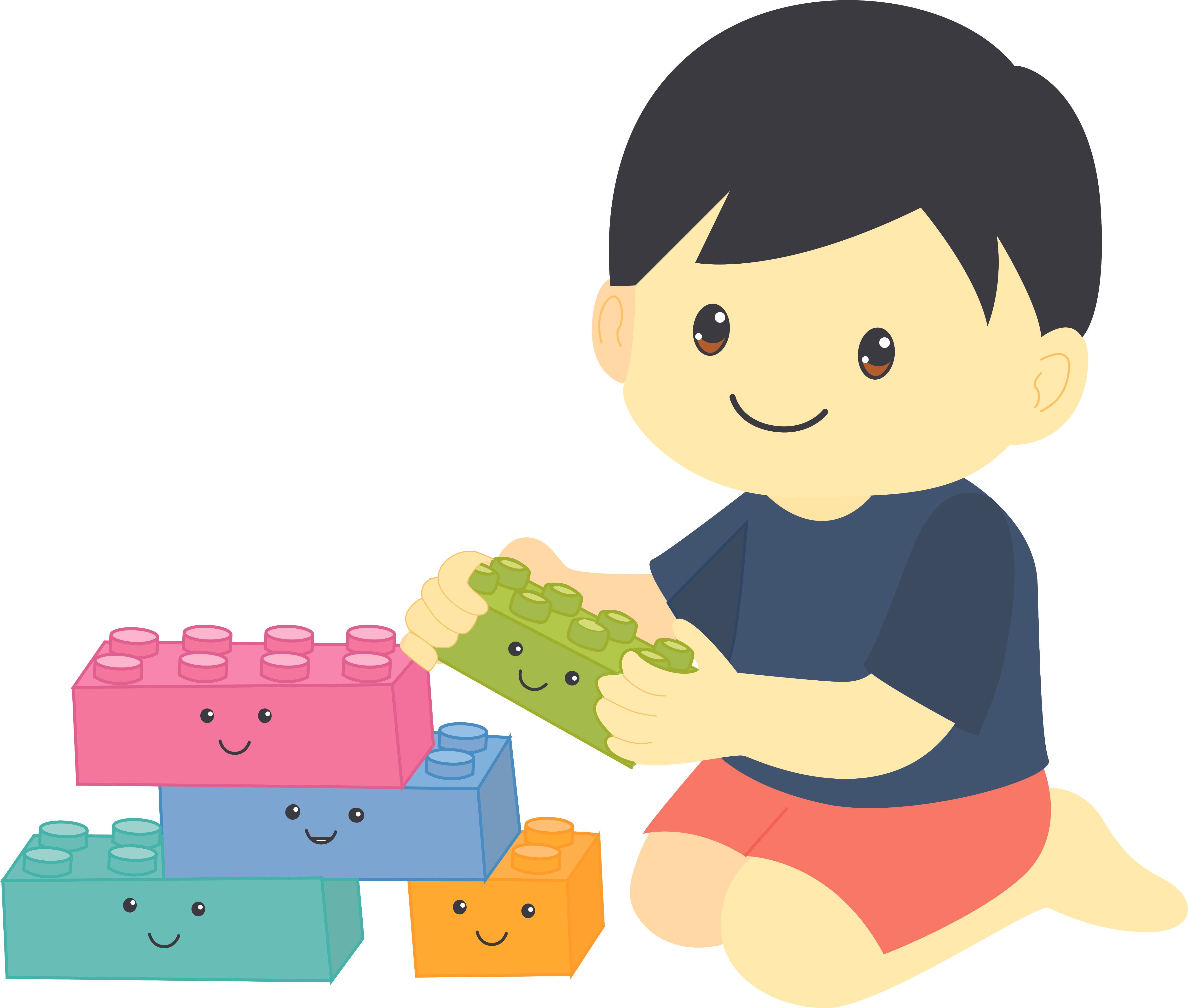 Lego Bricks Playing Builds Boy Toys Decors Wall Sticker Art Design