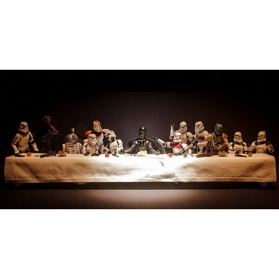 Lego Darth Vader Last Supper- CANVAS OR PRINT WALL ART