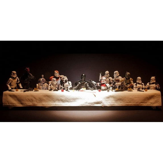 Lego Darth Vader Last Supper- CANVAS OR PRINT WALL ART