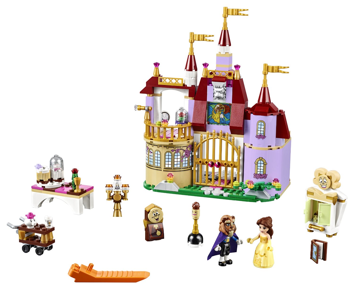 Lego Disney s Beauty and the Beast Belle s Enchanted Castle Building Kit Walmart