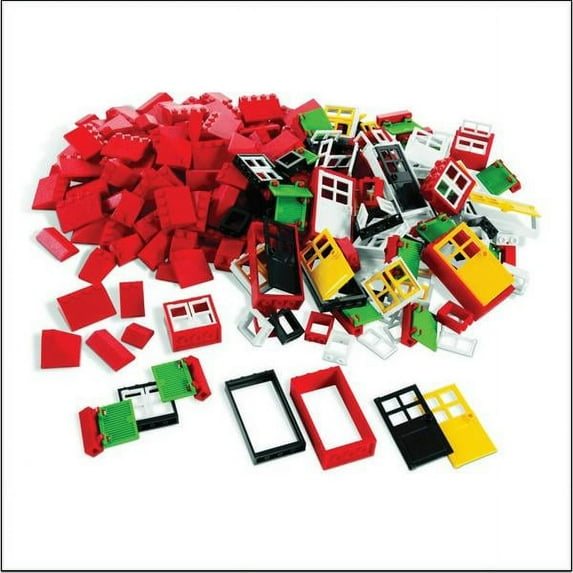 Lego Doors Windows and Roof Tiles Set