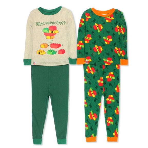 Lego Duplo Chicken Toddler Boys 4 Piece Cotton Pajamas Set F18BT268DU